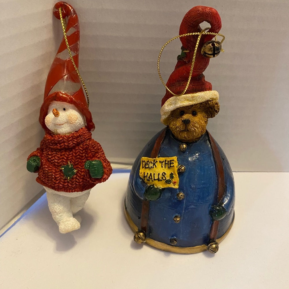 Boyds Bears Christmas Ornaments”Frostybeary” & “Elvin Kringlebell” 2003